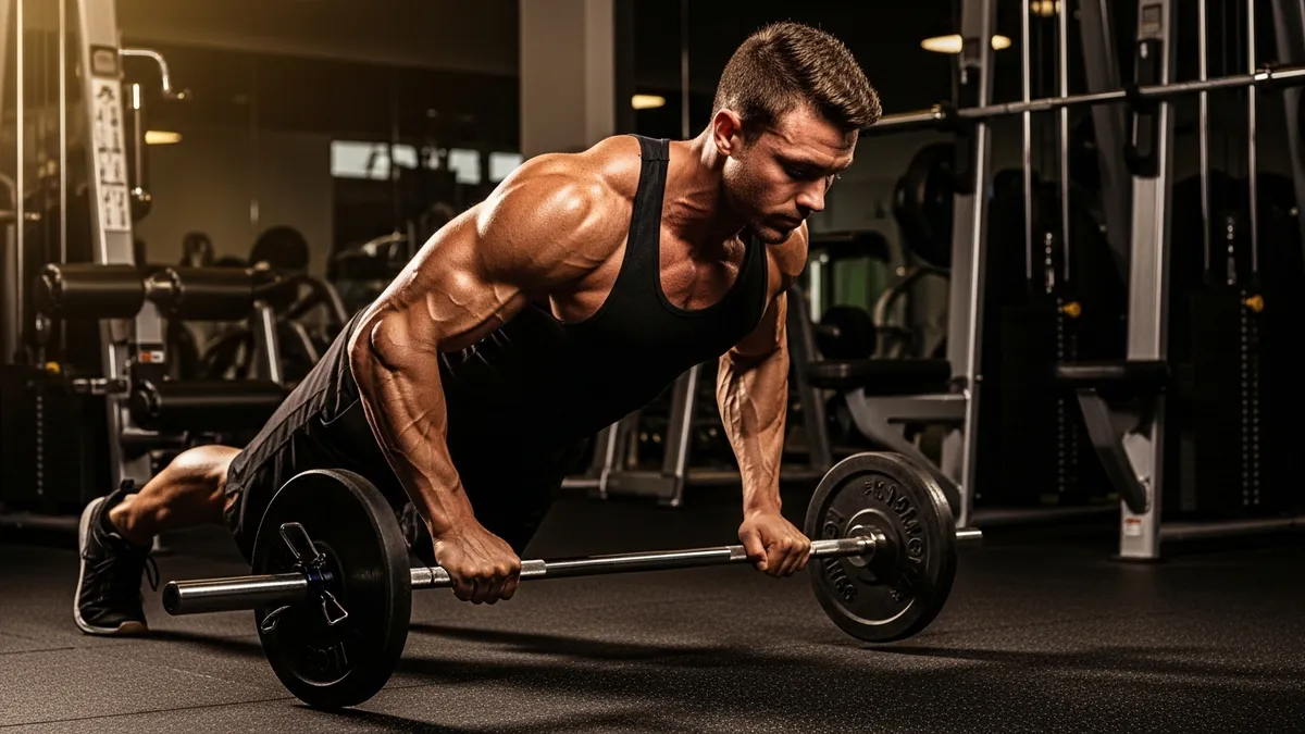 Barbell Row Nedir? Doğru Barbell Row Nasıl Yapılır - Antrenman rehberi ve bilgilendirici görsel. Gokalaf fitness blogu.