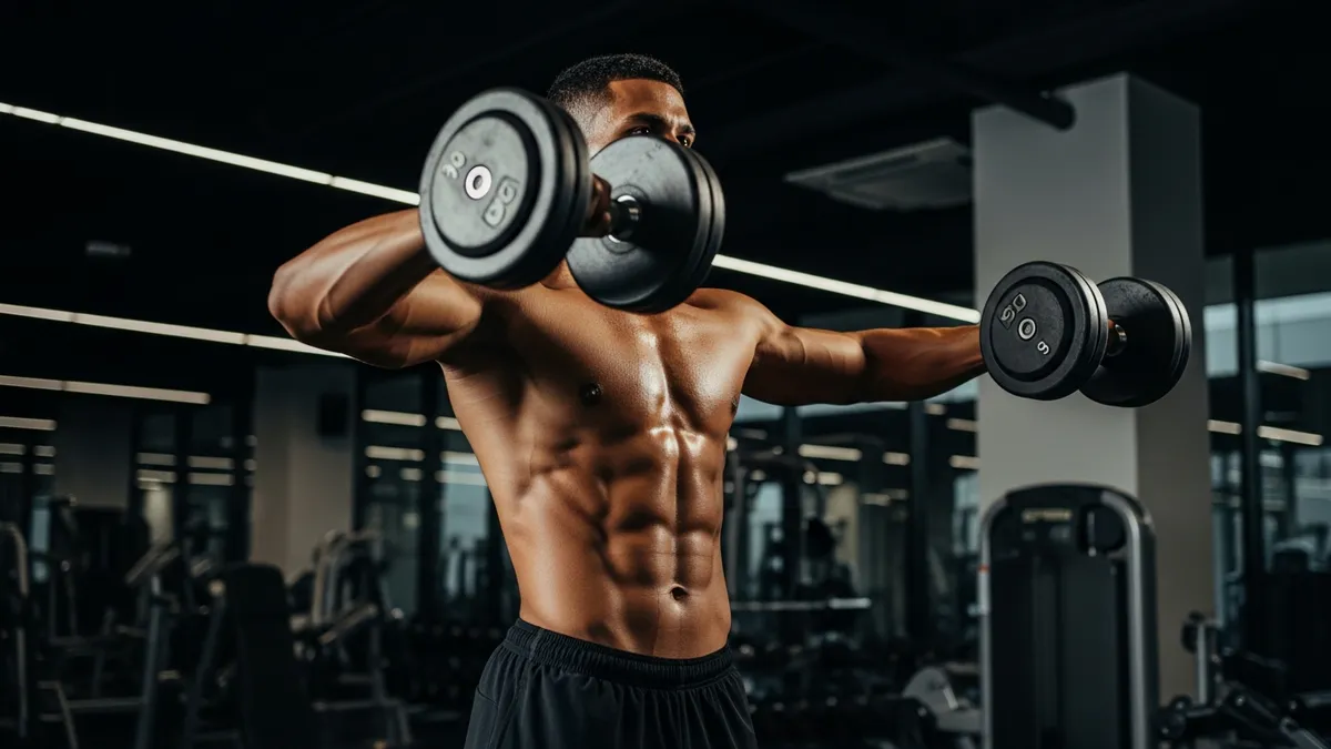 Dumbbell Front Raise Nedir? Ön Omuz Hareketi Rehberi - Antrenman rehberi ve bilgilendirici görsel. Gokalaf fitness blogu.