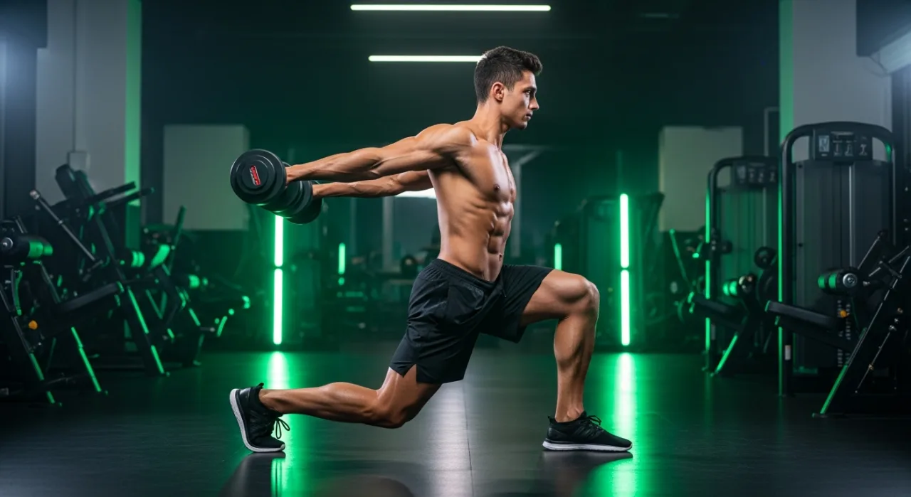 Lunge Egzersizi Nasıl Yapılır - Antrenman rehberi ve bilgilendirici görsel. Gokalaf fitness blogu.