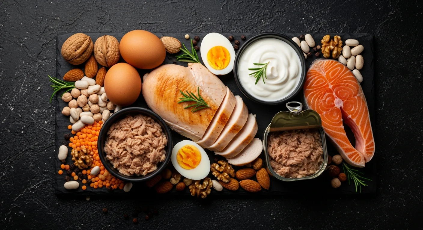 En İyi Protein Kaynakları: Hayvansal ve Bitkisel Tam Rehber - Beslenme rehberi ve bilgilendirici görsel. Gokalaf fitness blogu.