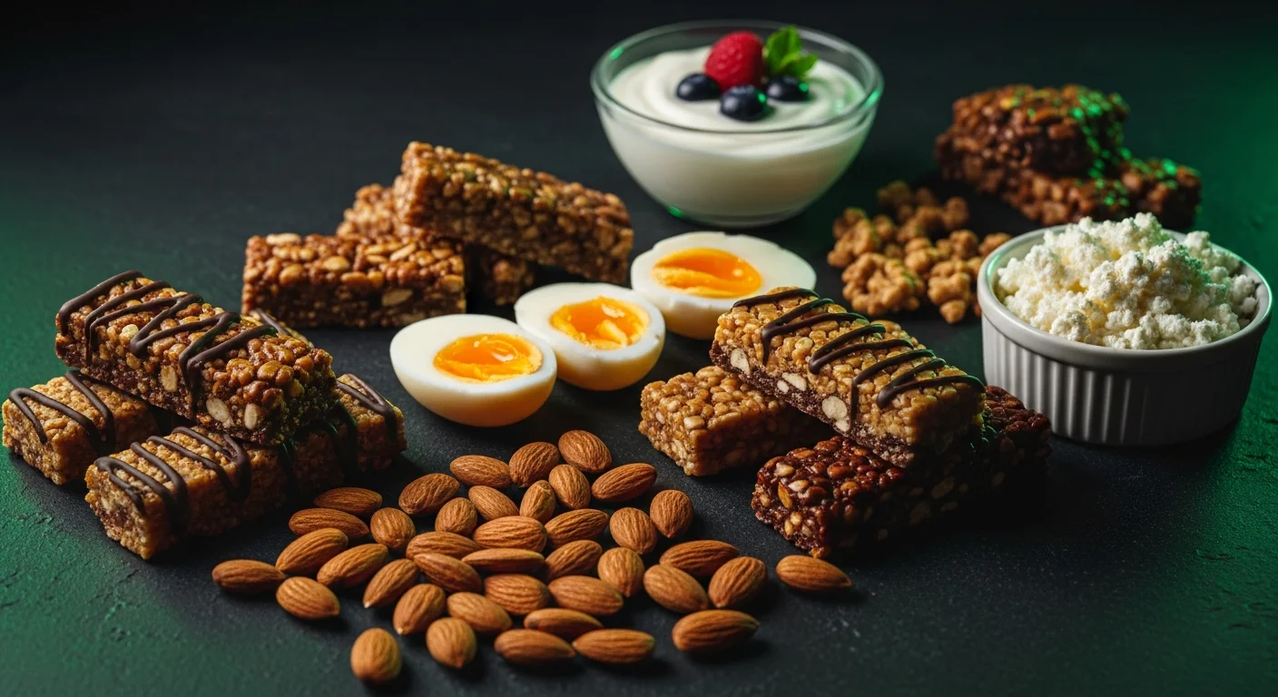 Sporcu İçin Sağlıklı Atıştırmalıklar: Pratik ve Besleyici Ara Öğün Rehberi - Beslenme rehberi ve bilgilendirici görsel. Gokalaf fitness blogu.