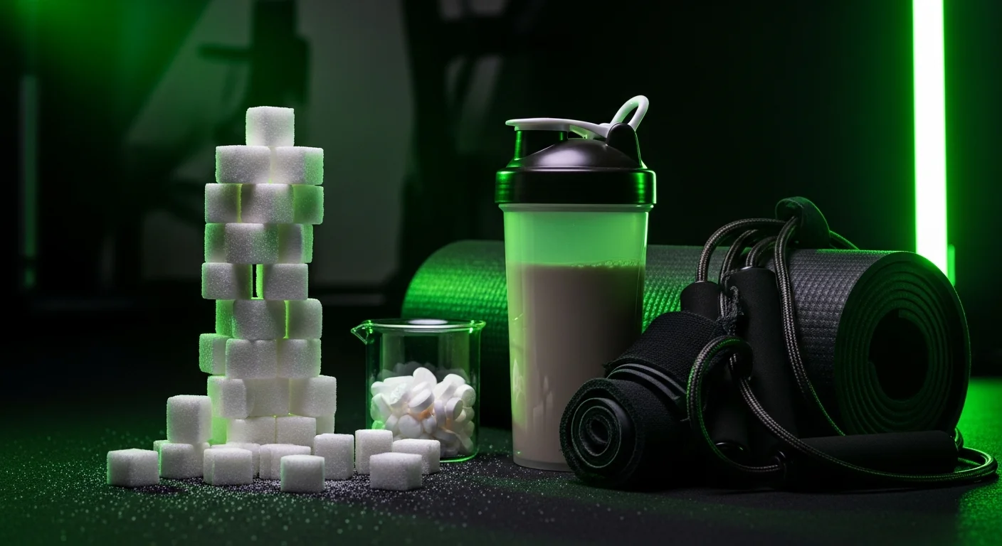 Şeker ve Spor Performansı: Ne Zaman Faydalı, Ne Zaman Zararlı? - Beslenme rehberi ve bilgilendirici görsel. Gokalaf fitness blogu.