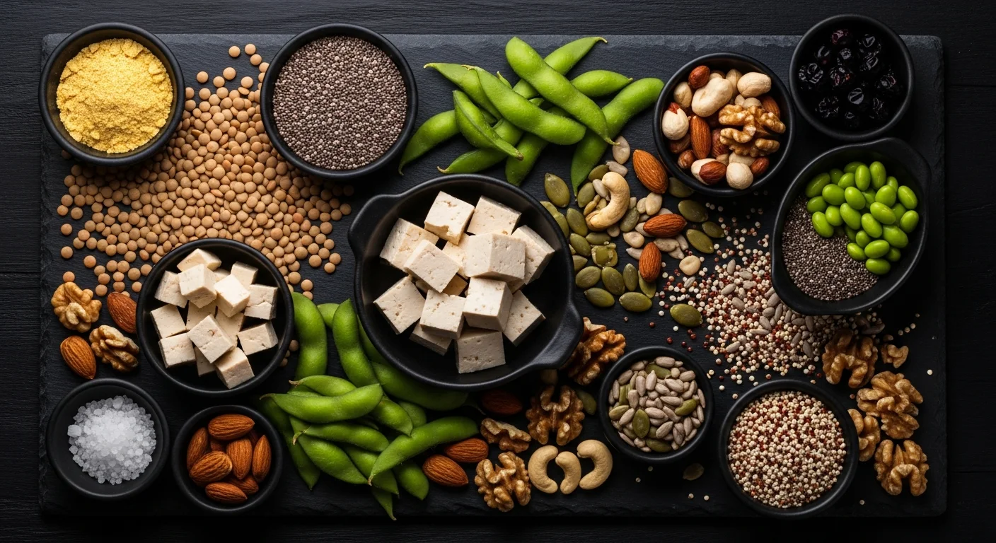 Vegan Sporcu Beslenmesi: Eksiksiz Protein ve Besin Rehberi - Beslenme rehberi ve bilgilendirici görsel. Gokalaf fitness blogu.