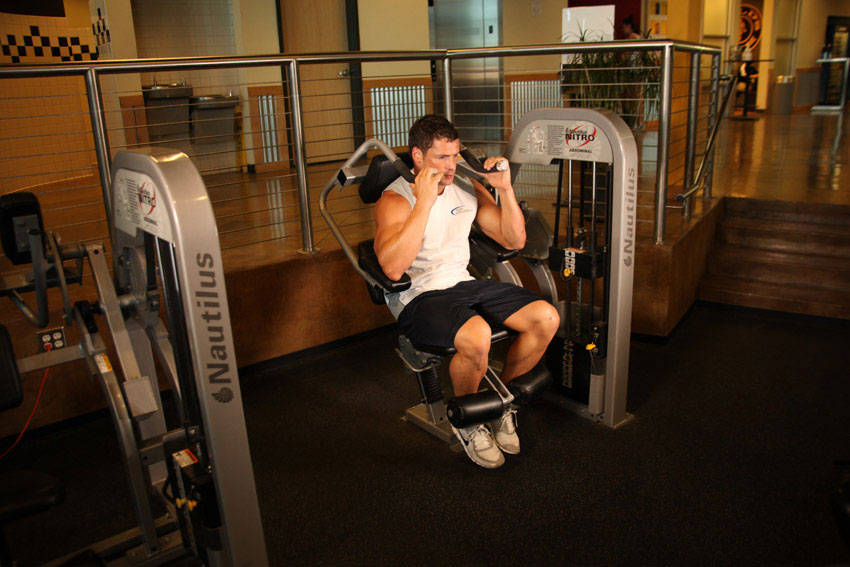 Ab Crunch Machine - Bitiş Pozisyonu