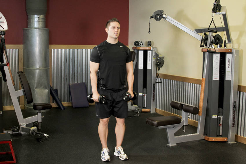 Alternating Deltoid Raise - Başlangıç Pozisyonu