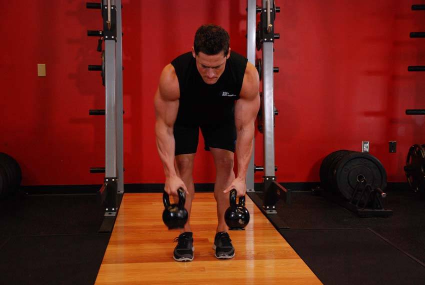 Alternating Kettlebell Row