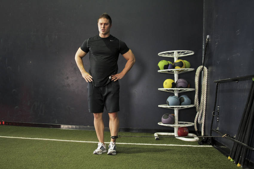 Band Hip Adductions - Bitiş Pozisyonu