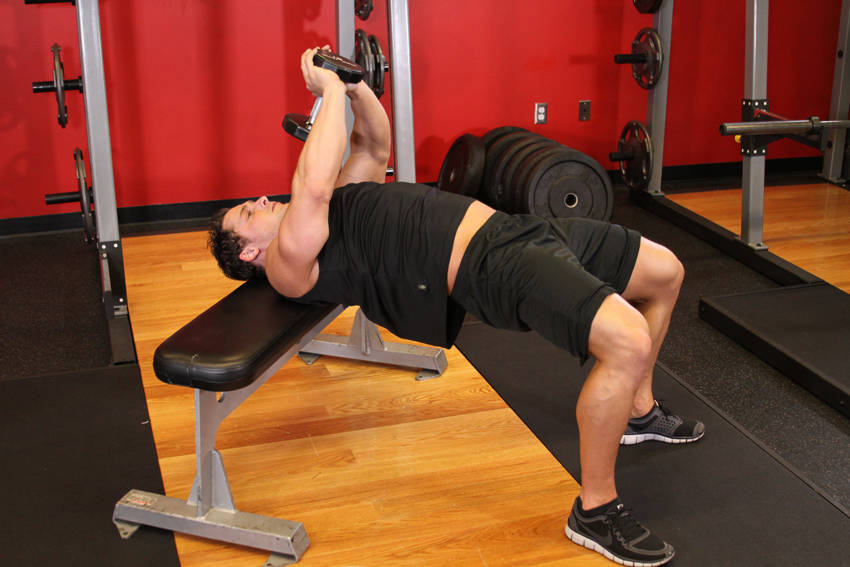 Bent-Arm Dumbbell Pullover - Başlangıç Pozisyonu