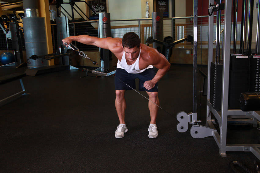 Bent Over Low-Pulley Side Lateral - Bitiş Pozisyonu