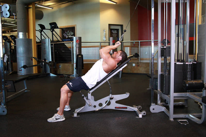 Cable Incline Triceps Extension - Başlangıç Pozisyonu