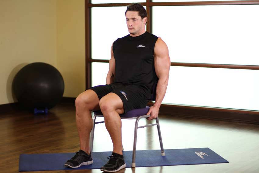 Chair Leg Extended Stretch - Başlangıç Pozisyonu