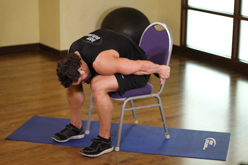 Chair Upper Body Stretch - Bitiş Pozisyonu