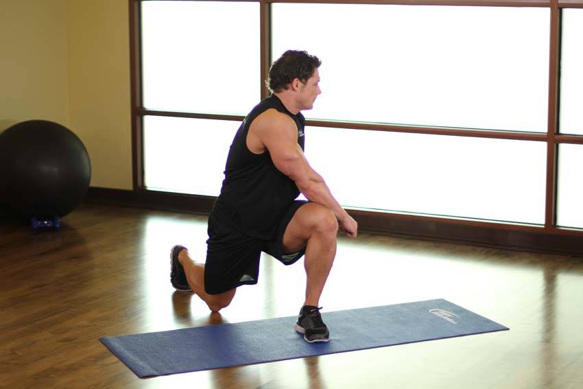 Crossover Reverse Lunge - Başlangıç Pozisyonu