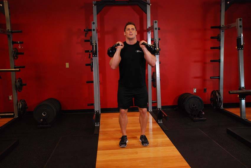 Double Kettlebell Jerk - Bitiş Pozisyonu