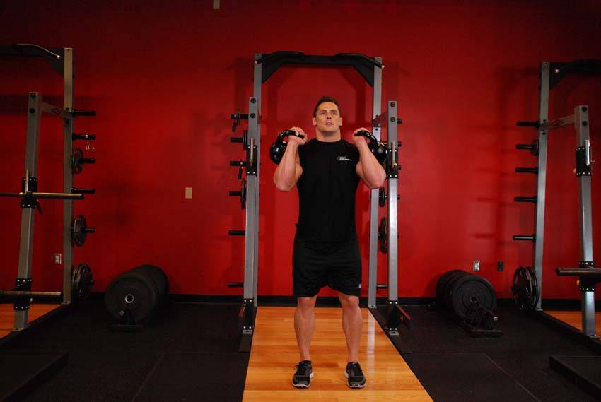 Double Kettlebell Push Press - Başlangıç Pozisyonu