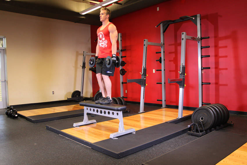 Dumbbell Step Ups - Başlangıç Pozisyonu