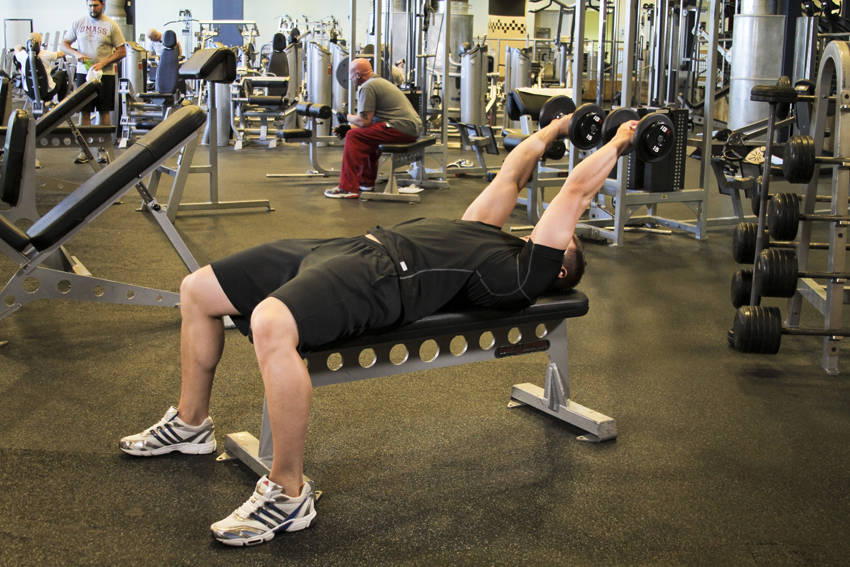 Dumbbell Tricep Extension -Pronated Grip - Bitiş Pozisyonu