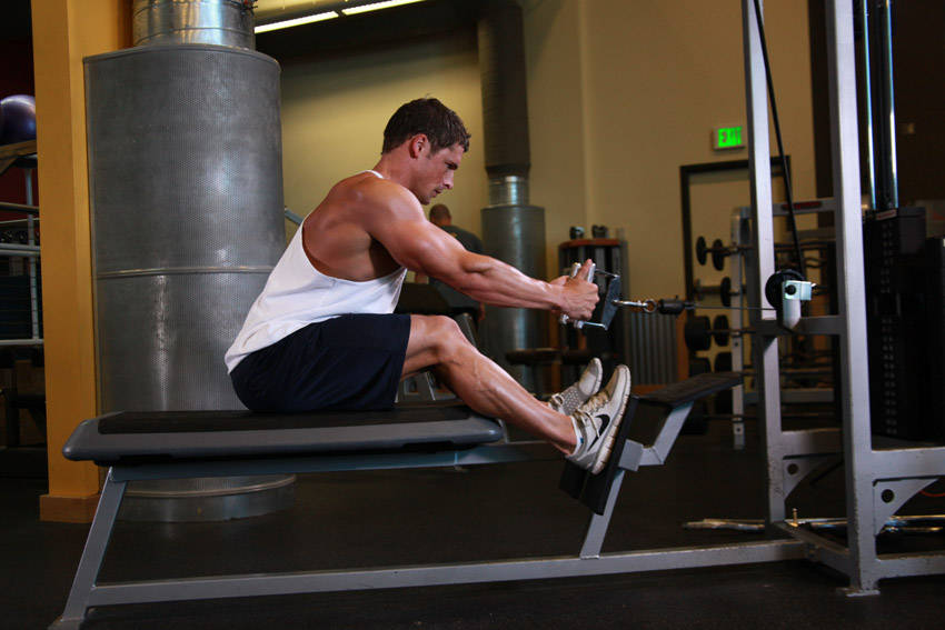 Elevated Cable Rows - Başlangıç Pozisyonu