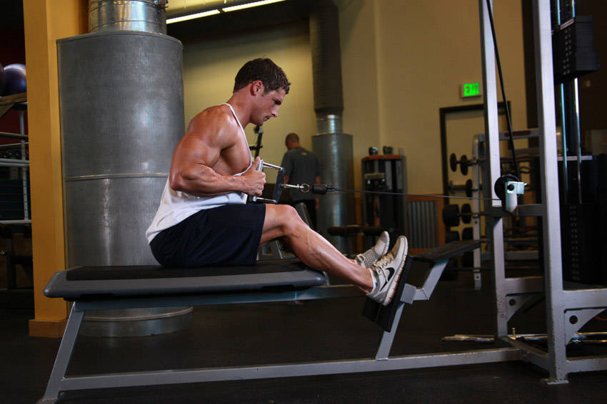 Elevated Cable Rows - Bitiş Pozisyonu