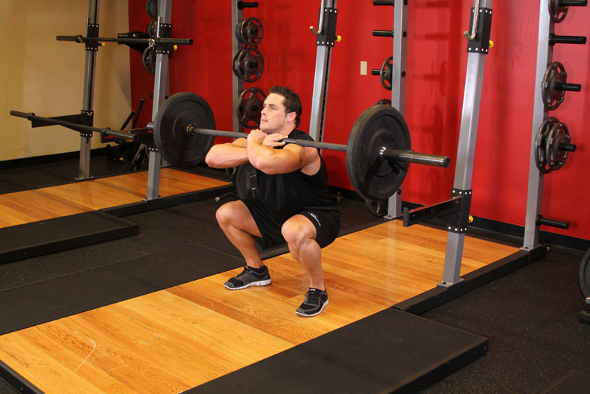Front Barbell Squat - Bitiş Pozisyonu