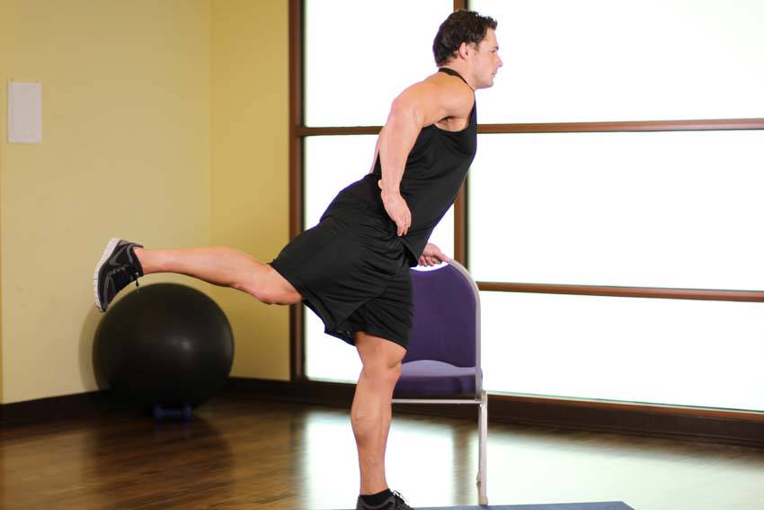 Front Leg Raises - Bitiş Pozisyonu