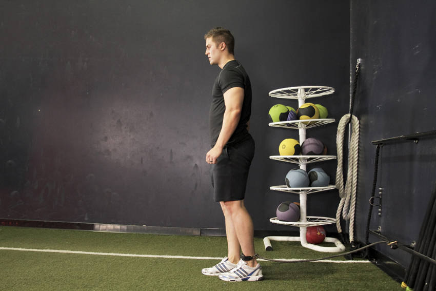 Hip Flexion with Band - Başlangıç Pozisyonu