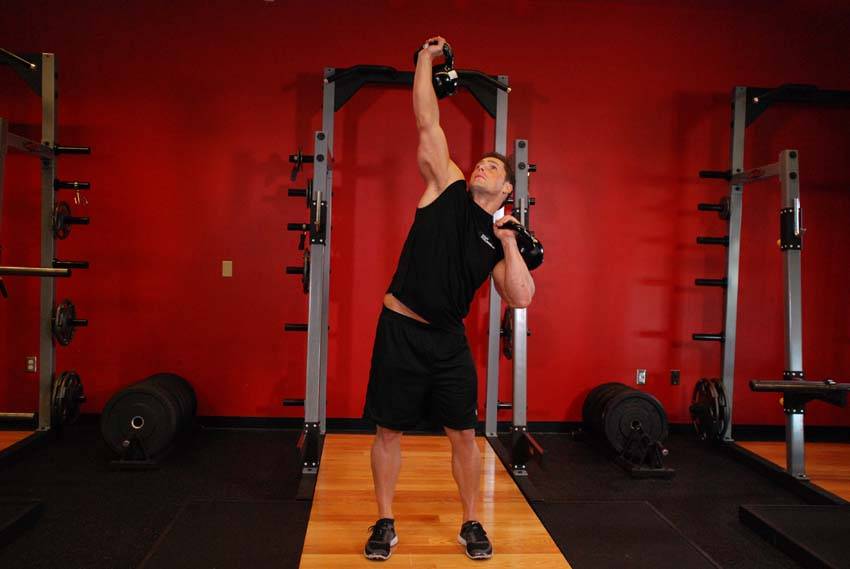 Kettlebell Seesaw Press - Bitiş Pozisyonu