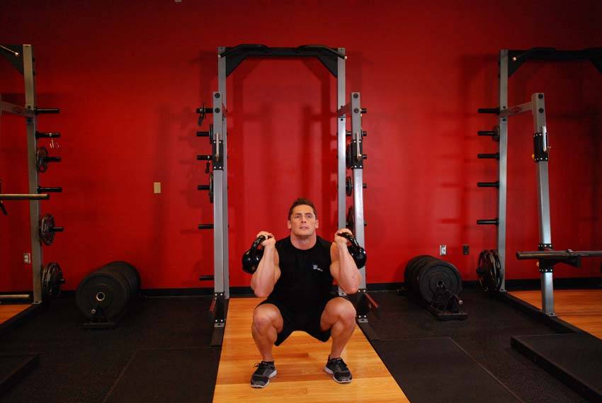 Kettlebell Thruster - Bitiş Pozisyonu