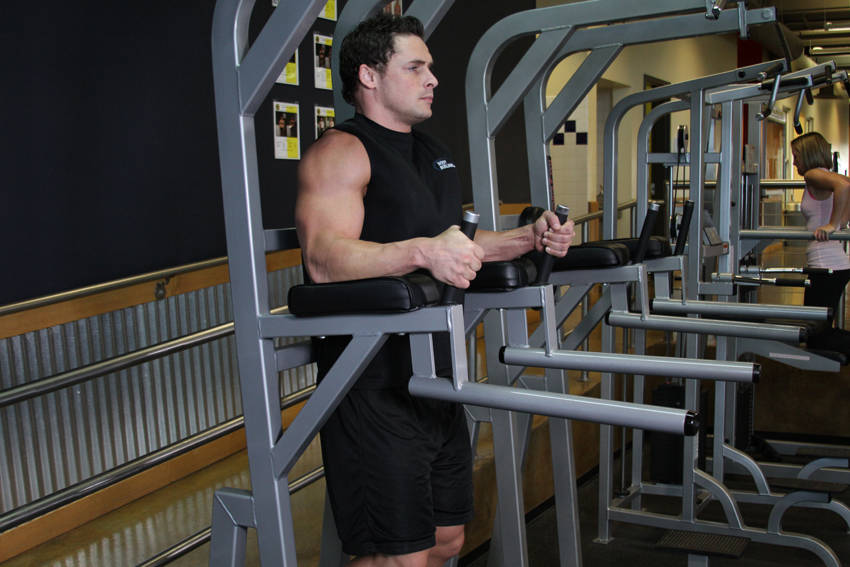 Knee/Hip Raise On Parallel Bars - Başlangıç Pozisyonu