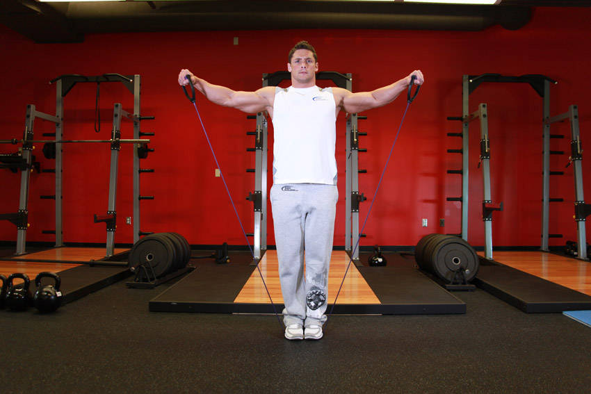 Lateral Raise - With Bands - Bitiş Pozisyonu