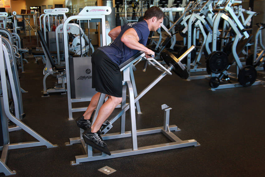 Lying T-Bar Row - Bitiş Pozisyonu