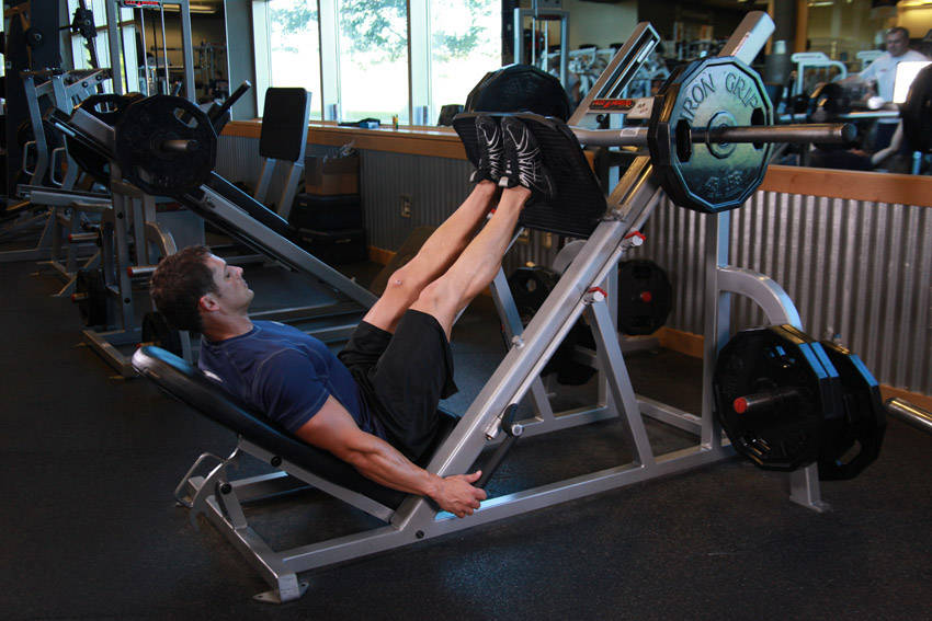 Narrow Stance Leg Press - Bitiş Pozisyonu
