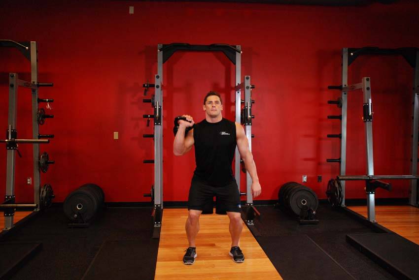 One-Arm Kettlebell Jerk - Bitiş Pozisyonu