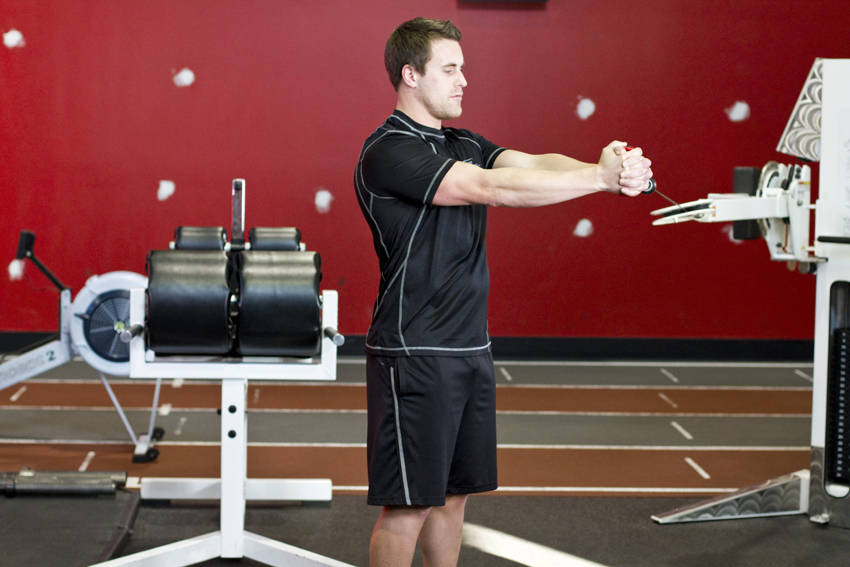 Pallof Press With Rotation - Bitiş Pozisyonu