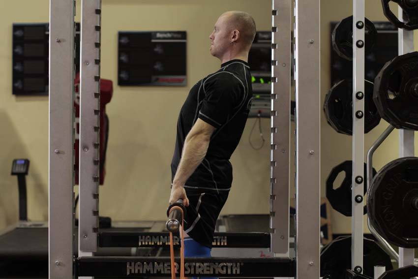 Rack Pull with Bands - Bitiş Pozisyonu