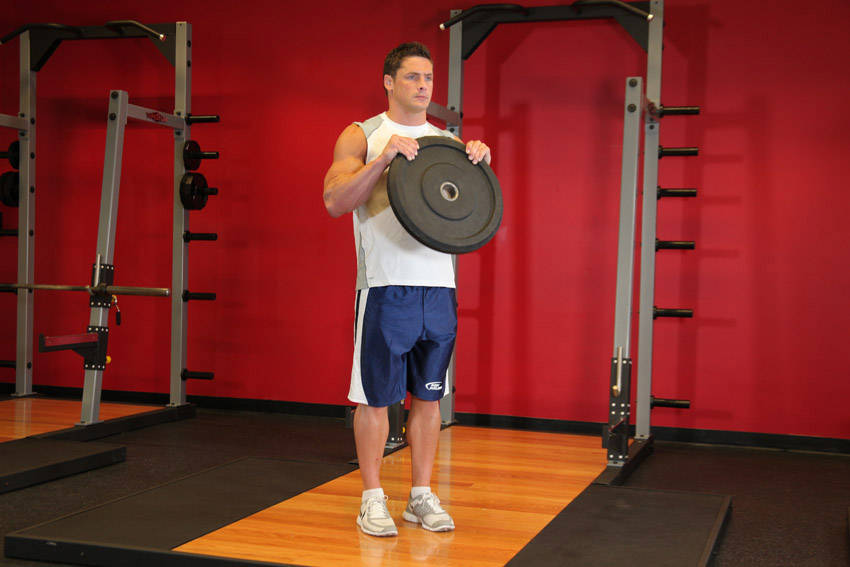 Reverse Plate Curls - Bitiş Pozisyonu