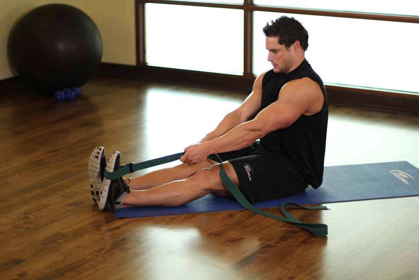 Seated Hamstring and Calf Stretch - Bitiş Pozisyonu