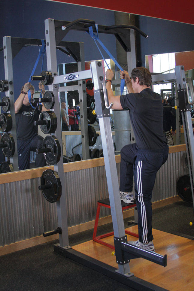 Single-Leg High Box Squat - Bitiş Pozisyonu