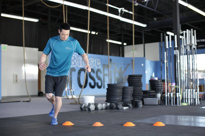 Single-Leg Lateral Hop - Başlangıç Pozisyonu