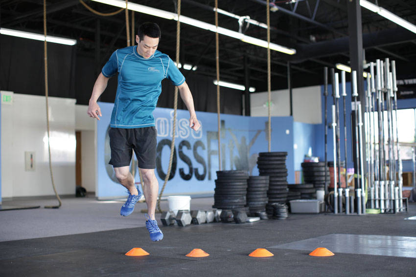 Single-Leg Lateral Hop - Bitiş Pozisyonu