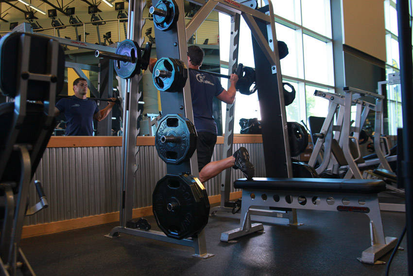 Smith Single-Leg Split Squat - Başlangıç Pozisyonu