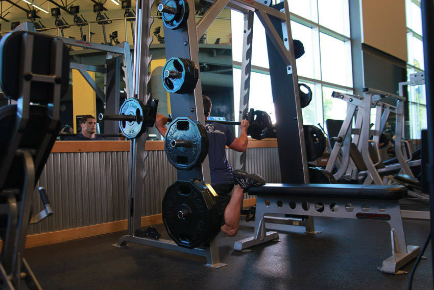 Smith Single-Leg Split Squat - Bitiş Pozisyonu