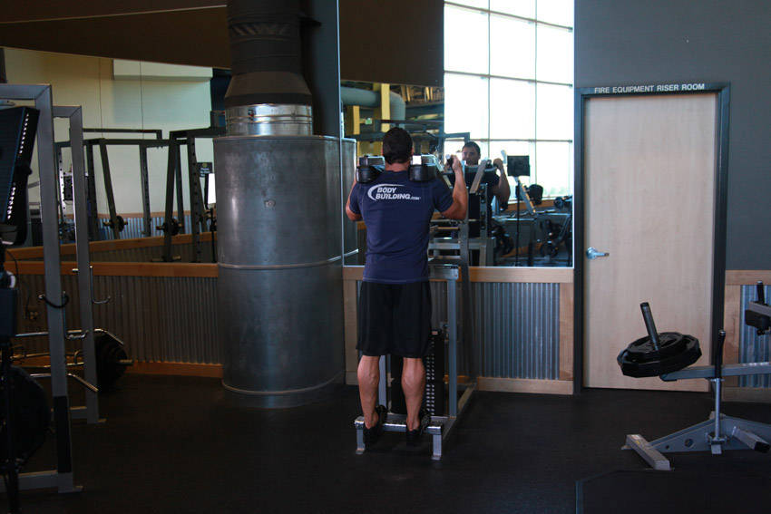Standing Calf Raises - Başlangıç Pozisyonu
