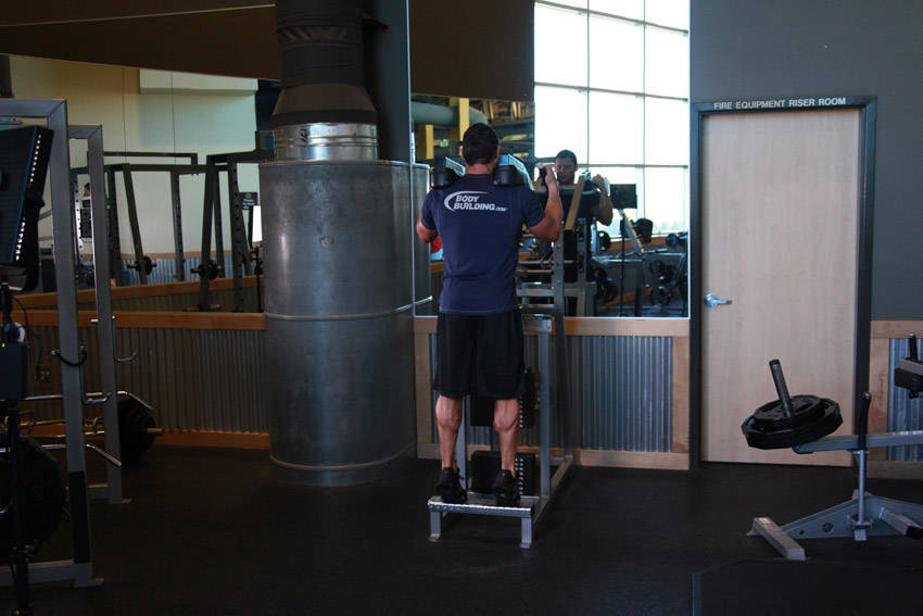 Standing Calf Raises - Bitiş Pozisyonu