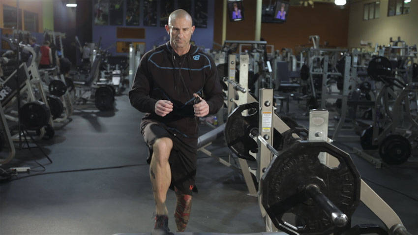 Step-up with Knee Raise - Başlangıç Pozisyonu