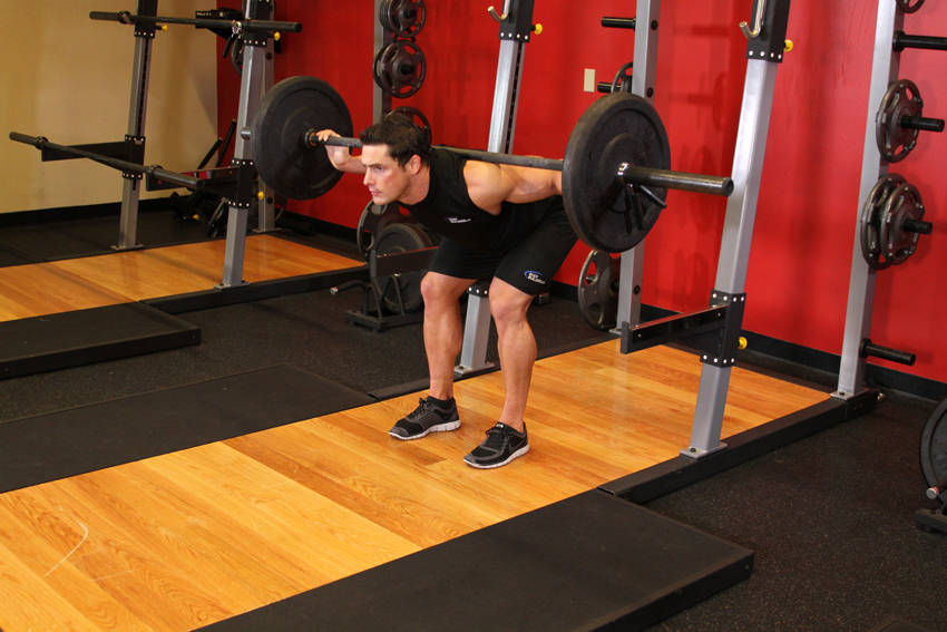 Stiff Leg Barbell Good Morning - Bitiş Pozisyonu