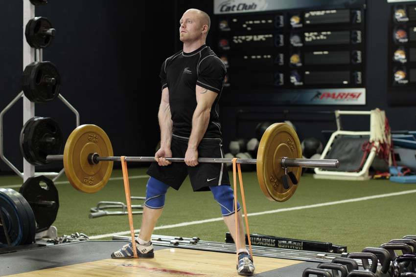 Sumo Deadlift with Bands - Bitiş Pozisyonu