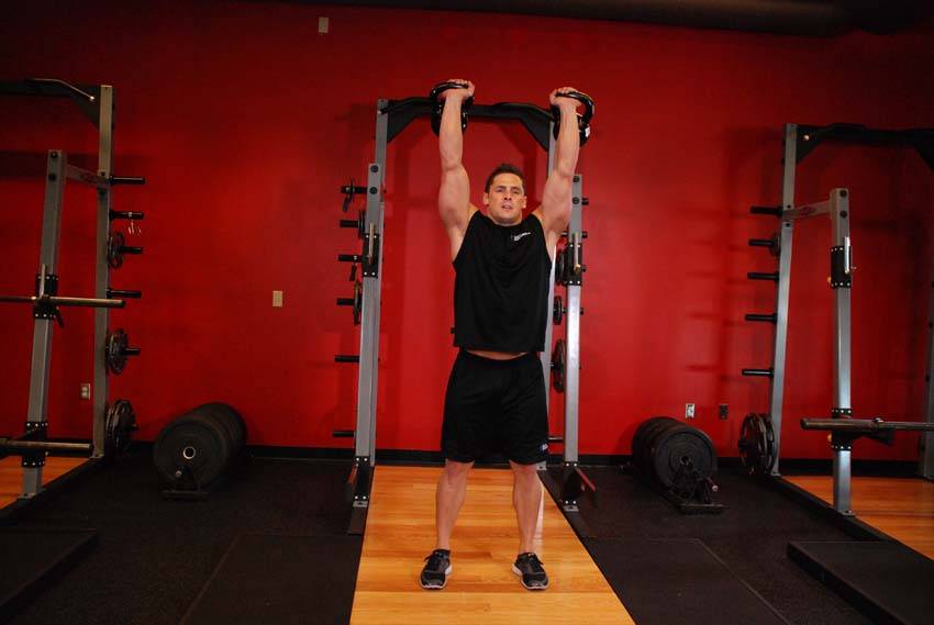 Two-Arm Kettlebell Jerk - Bitiş Pozisyonu