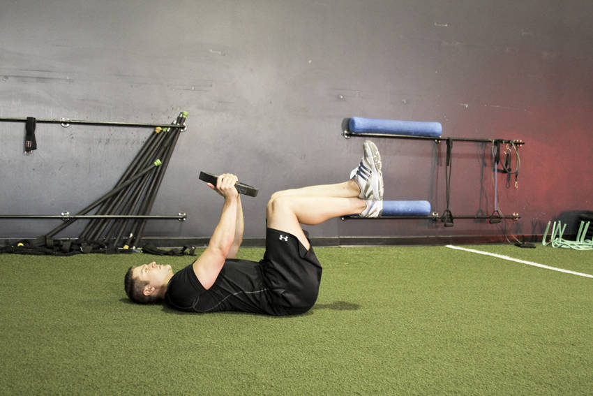 Weighted Crunches - Başlangıç Pozisyonu