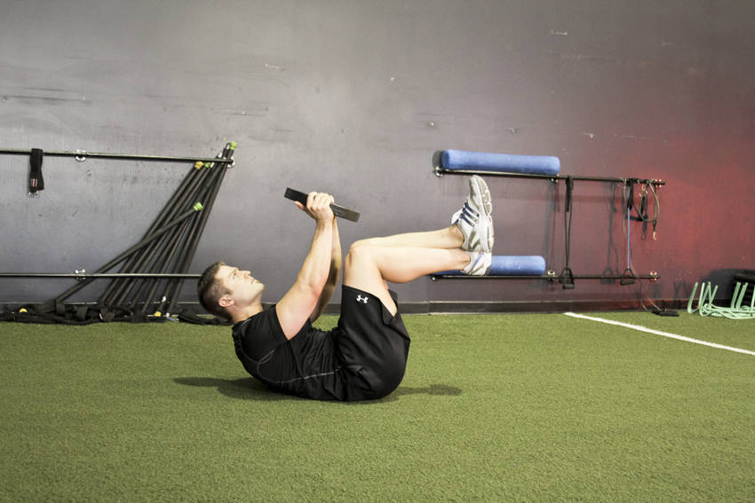 Weighted Crunches - Bitiş Pozisyonu